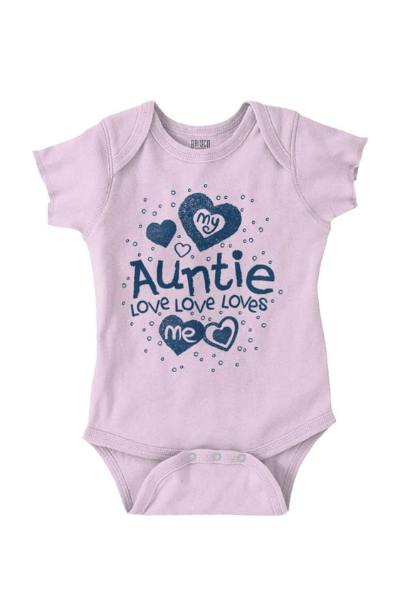 Auntie Loves Me Adorable Cute Niece Bodysuit Jumper Girls Infant Baby Brisco Brands 6M