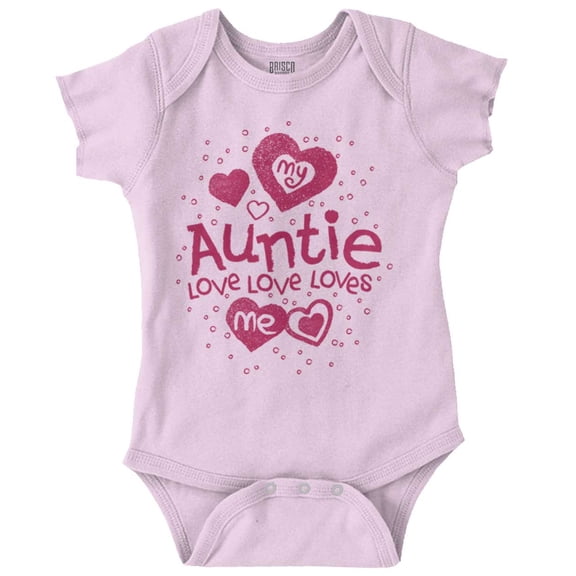 Auntie Loves Me Adorable Cute Niece Bodysuit Jumper Girls Infant Baby Brisco Brands NB