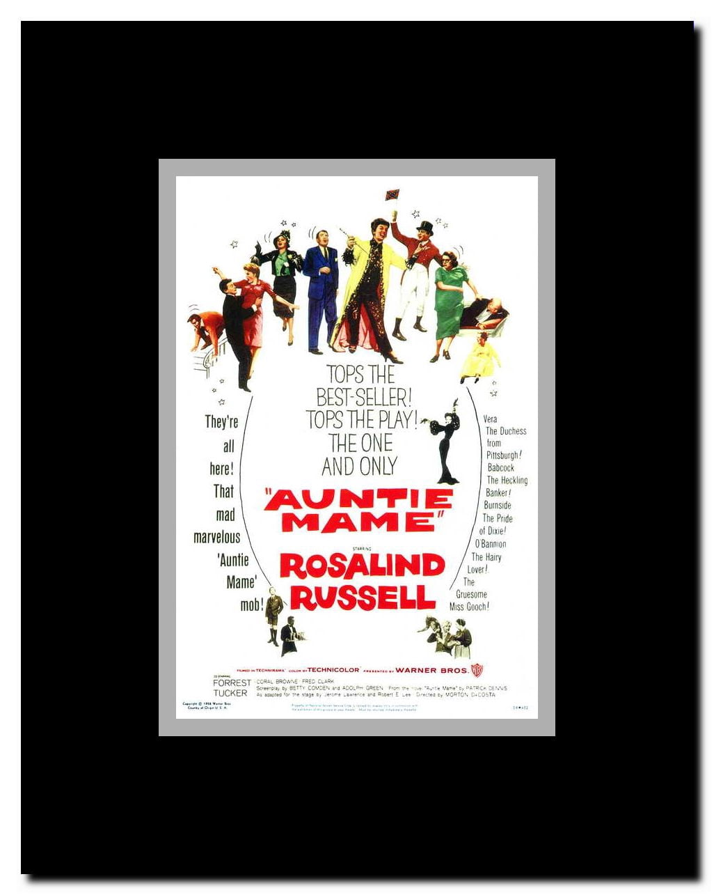Auntie Mame Framed Movie Poster