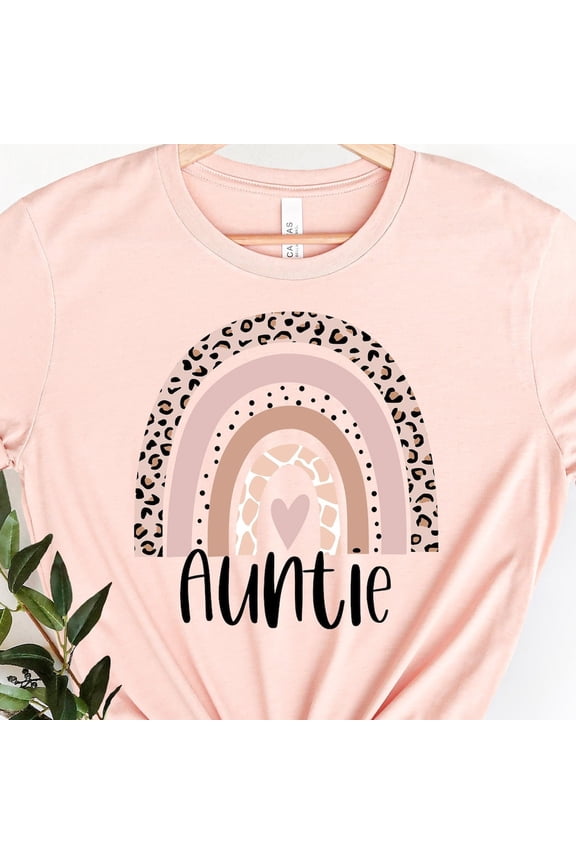 Auntie Rainbow Shirt, Auntie Rainbow Shirt, Auntie Shirt, Auntie Love Shirt, Blessed Auntie, Gift For Auntie, Unisex T-Shirt