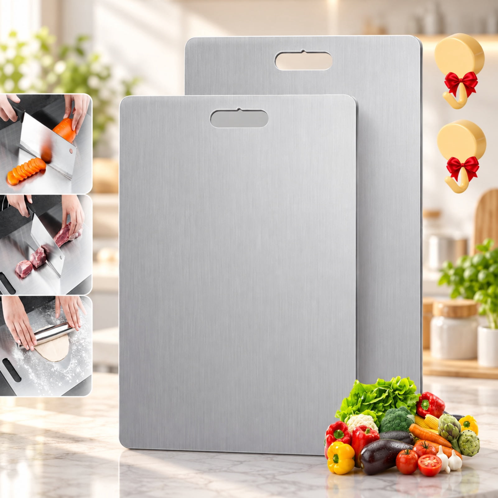 Auntie Rue Katanaflex Titanium Cutting Board, Reversible Double-Sided ...