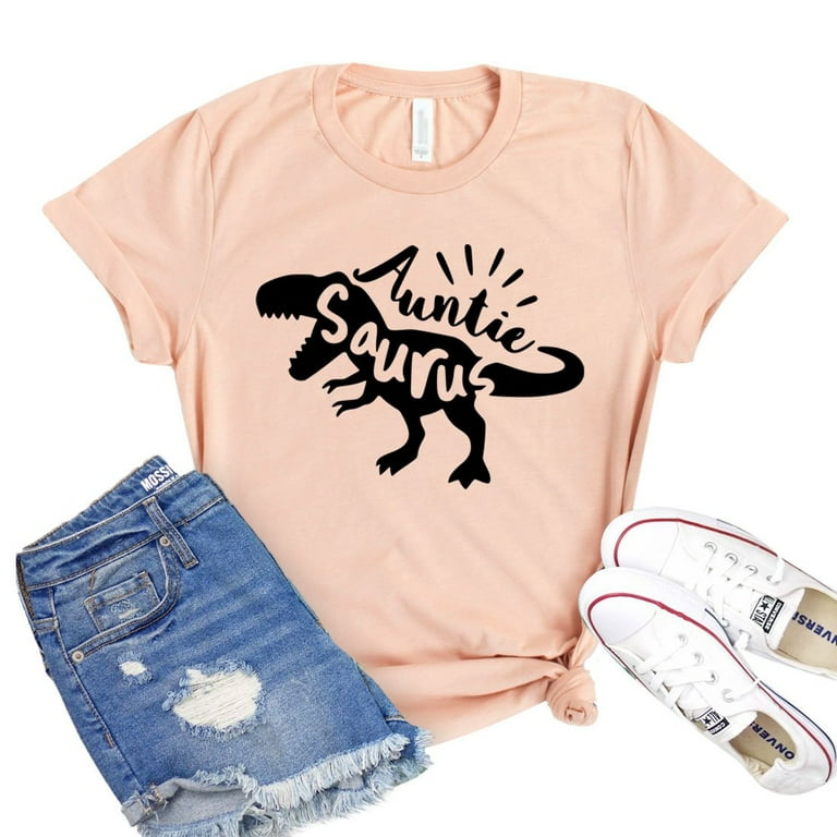 Funny Aunt Saurus Dinosaur T-Shirt Women Auntie Gift Funny Aunt Saurus Dinosaur T-Shirt Women Auntie Gift