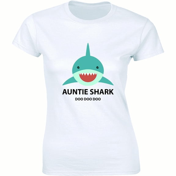 Auntie Shark Viral Music Song Aunt Doo Doo Doo Women's T-Shirt