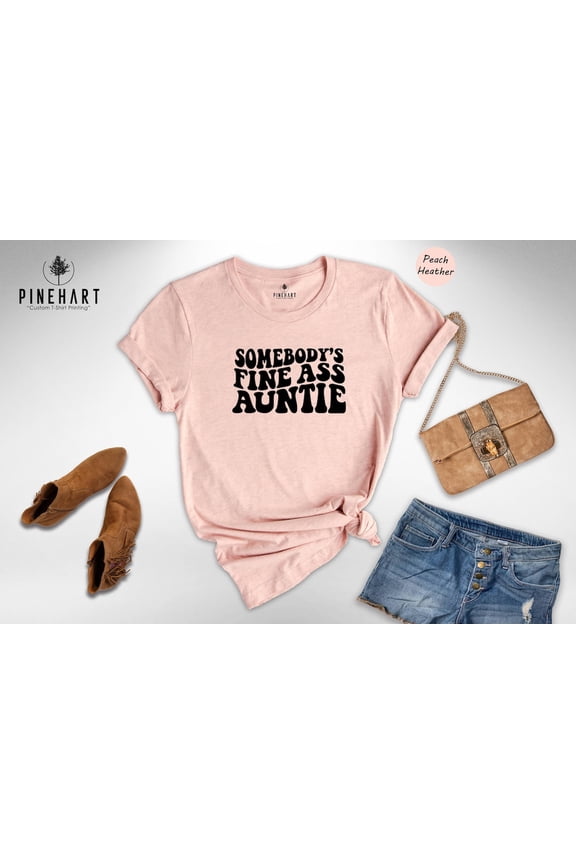 Auntie Shirt: Retro Boho Aunt Tee, New Aunt Gift TSHIRT All Size S-5XL