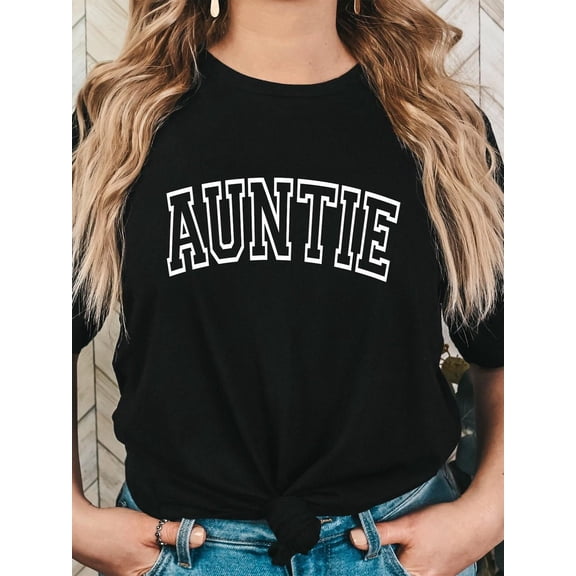 Auntie T-Shirt, Aunt Shirt, Promoted to Aunt Shirt, Pregnancy announcement, Cute Aunt, Pregnancy reveal to Aunt, Cool Aunt Shirt All Size S-5Xl