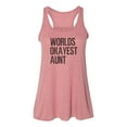 thumbnail image 1 of "Auntie Tank Top, Worlds Okayest Aunt, Aunt Racerback, Soft Bella Canvas, Sublimation, Racerback, Aunt Life, Gift For Aunt, Racerback Tank, Mauve Marble, EXTRA SMALL", 1 of 1