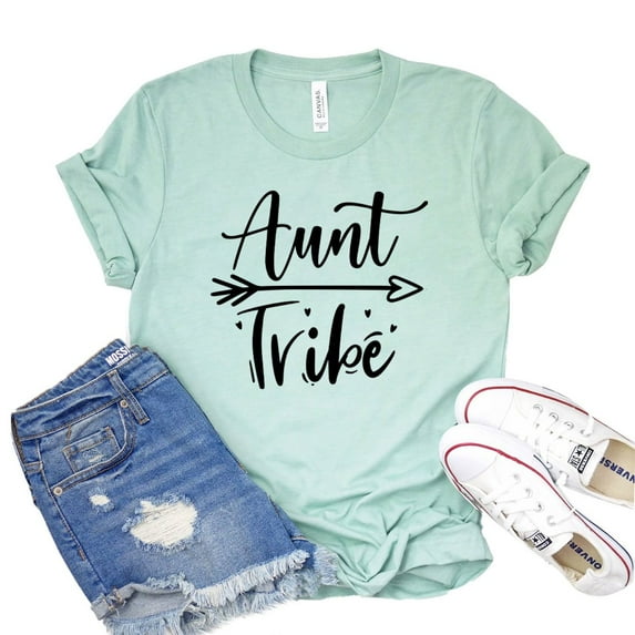 Auntie Tribe T-shirt Pregnancy Shirts Women's Maternity Tshirt Auntie Saurus Shirt Baby Shower Gift