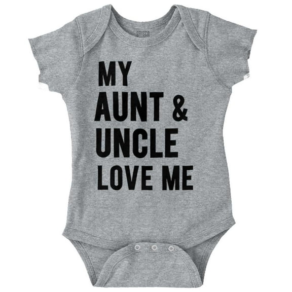 Auntie Uncle Present Loved Niece Cute Romper Boys or Girls Infant Baby Brisco Brands 12M