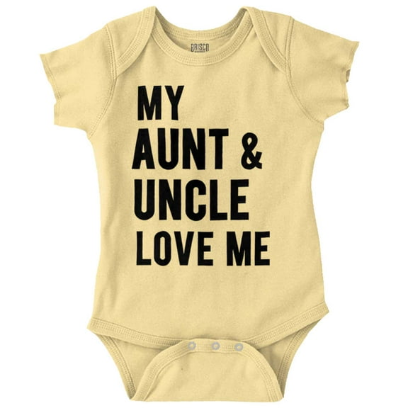Auntie Uncle Present Loved Niece Cute Romper Boys or Girls Infant Baby Brisco Brands 12M