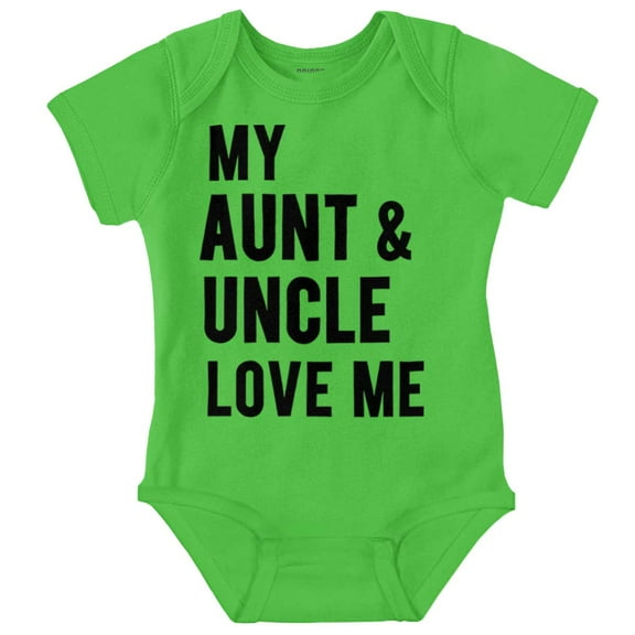 Auntie Uncle Present Loved Niece Cute Romper Boys or Girls Infant Baby Brisco Brands 6M
