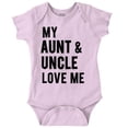 thumbnail image 1 of Auntie Uncle Present Loved Niece Cute Romper Boys or Girls Infant Baby Brisco Brands 6M, 1 of 6