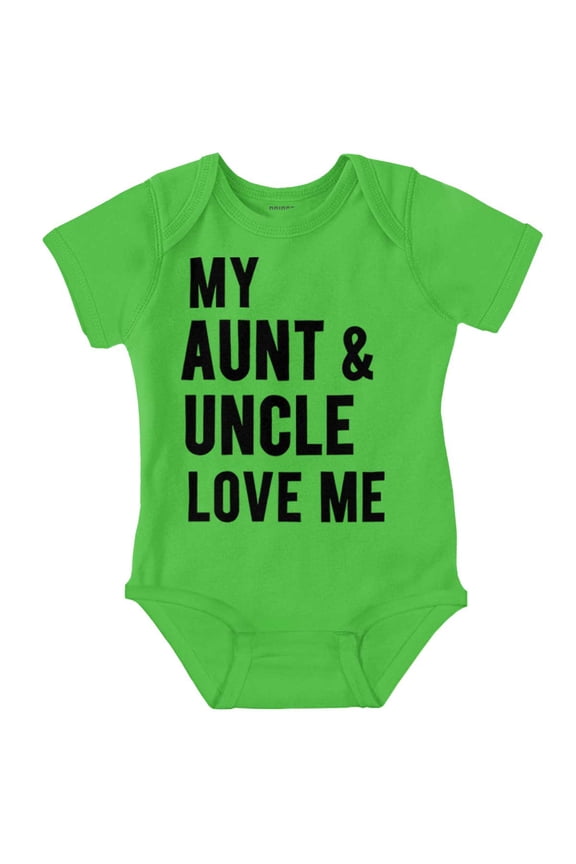 Auntie Uncle Present Loved Niece Cute Romper Boys or Girls Infant Baby Brisco Brands NB