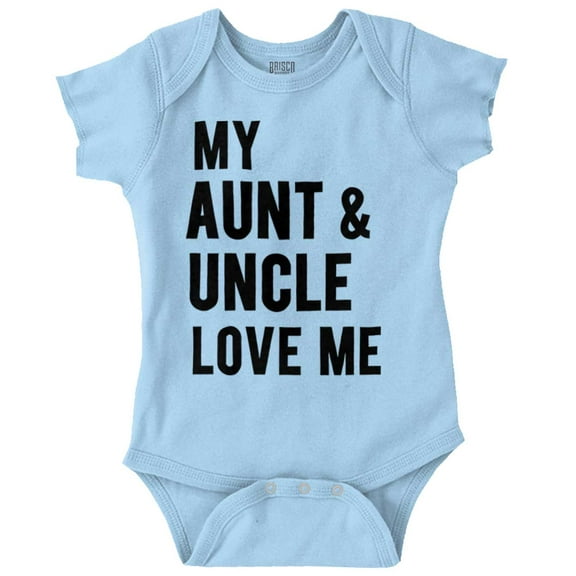 Auntie Uncle Present Loved Niece Cute Romper Boys or Girls Infant Baby Brisco Brands NB