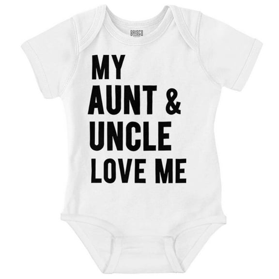 Auntie Uncle Present Loved Niece Cute Romper Boys or Girls Infant Baby Brisco Brands NB