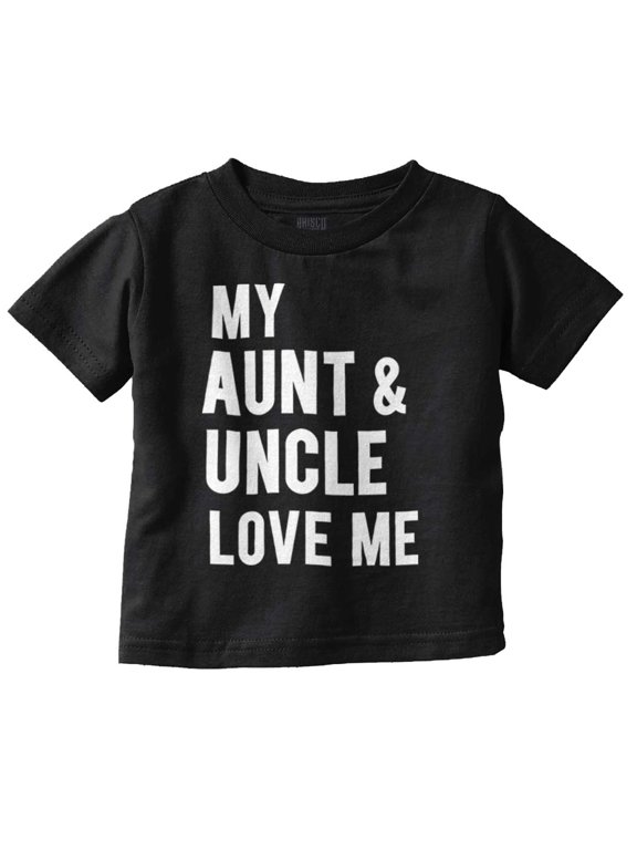 Auntie Uncle Present Loved Niece Cute Toddler Boy Girl T Shirt Infant Toddler Brisco Brands 18M