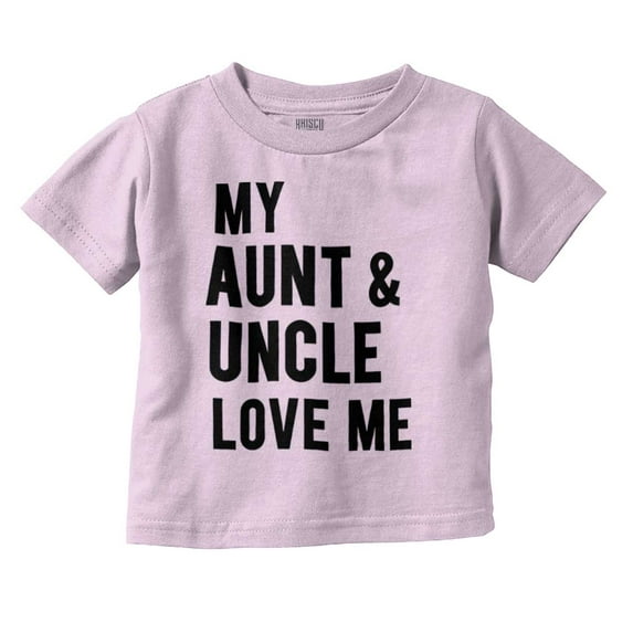 Auntie Uncle Present Loved Niece Cute Toddler Boy Girl T Shirt Infant Toddler Brisco Brands 18M