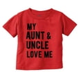 thumbnail image 1 of Auntie Uncle Present Loved Niece Cute Toddler Boy Girl T Shirt Infant Toddler Brisco Brands 4T, 1 of 6