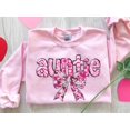 thumbnail image 1 of Auntie Valentine sweatshirt, Valentine's day outfit for aunt, Cute Valentine's auntie611 Tshirt All Size S-5XL, 1 of 5