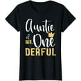thumbnail image 1 of Auntie of Mr Onederful 1st Birthday First One-Derful Theme T-Shirt, 1 of 3