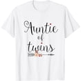 thumbnail image 1 of Auntie of Twins Newborn Baby Reveal Twin Girls Boys T-Shirt T-Shirt, 1 of 5
