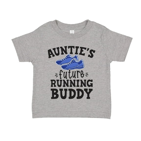 Auntie's Future Running Buddy Toddler T-Shirt 2T Athletic Heather