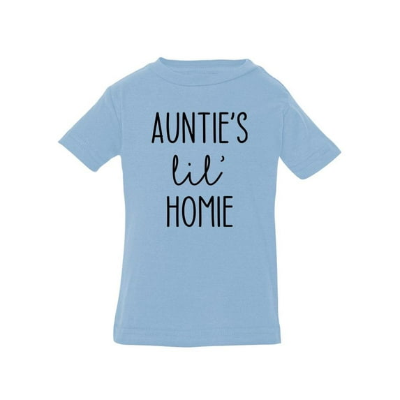 Auntie's Lil Homie T-Shirt Infant -Smartprints Designs, 18 Months