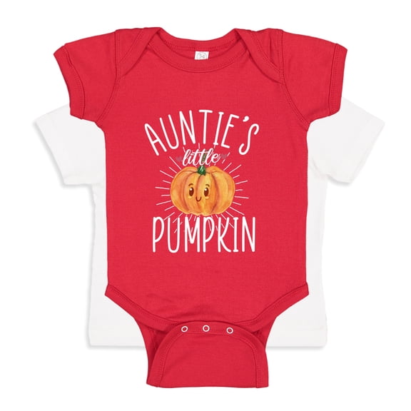 Auntie's Little Pumpkin Baby Bodysuit One Piece 24 mo Red