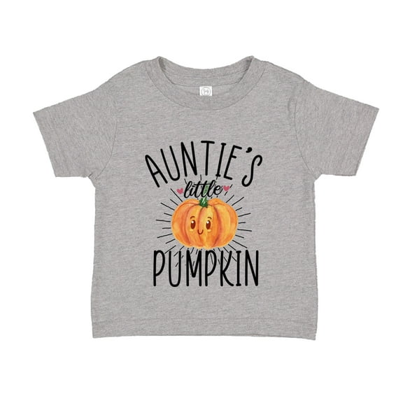 Auntie's Little Pumpkin Toddler T-Shirt 2T Athletic Heather