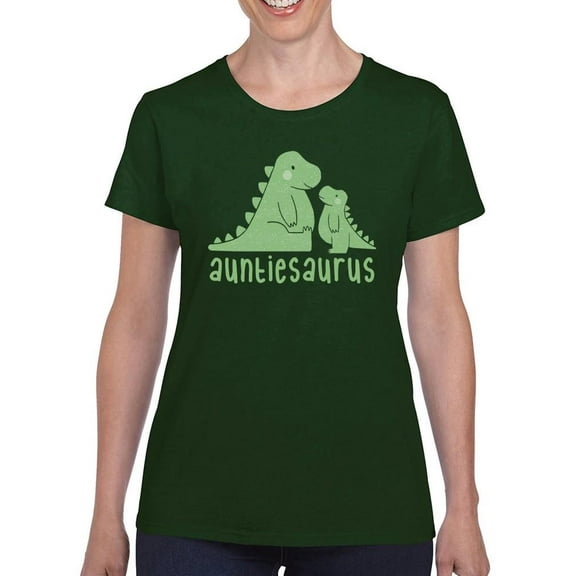 Auntiesaurus T-Shirt Women -Smartprints Designs, Female XX-Large