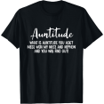 thumbnail image 1 of Auntitude Womens T-Shirt – Funny Aunt Birthday Gift Shirt, 1 of 6
