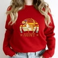 thumbnail image 1 of Auntsaurus Dinosaur Funny Aunt Saurus Family Matching Gift Holiday Graphic SW13779 Unisex Sweatshirt, Up to Size 5XL, 1 of 2
