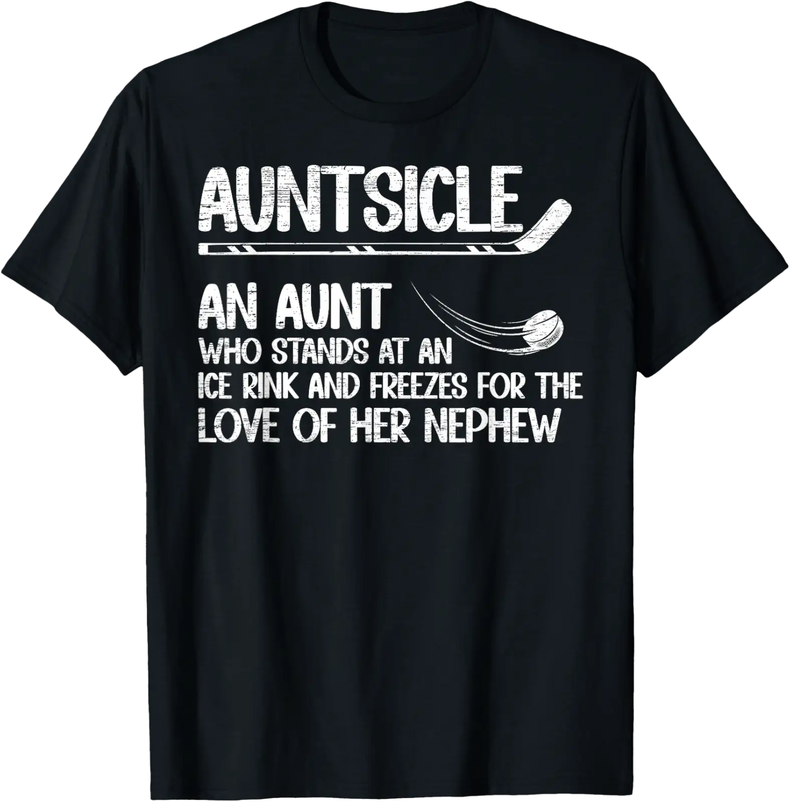 Auntsicle Hockey Aunt Of A Hockey Player Auntie T-Shirt All Size S-5Xl ...