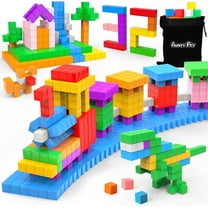 AuntyFey Magnetic Building Blocks Cubes, 32 Pcs Educational Construction Toys for Boys & Girls, Perfect Gift for Kids