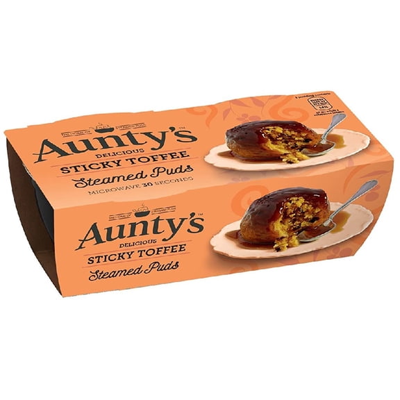Auntys Sticky Toffee Puddings 2 X 95G (Pack of 2)