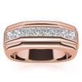 thumbnail image 1 of Auory Moissanite Best Wedding Band for Men in Channel Setting, 1 of 10