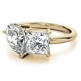 thumbnail image 1 of Auory Perfect Dual Stone Moissanite Ring for Symbol of Love, 1 of 1