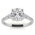 thumbnail image 1 of Auory Women's 1.41CT Moissanite Round Shape Solitaire Engagement Ring Side Stones, 1 of 10