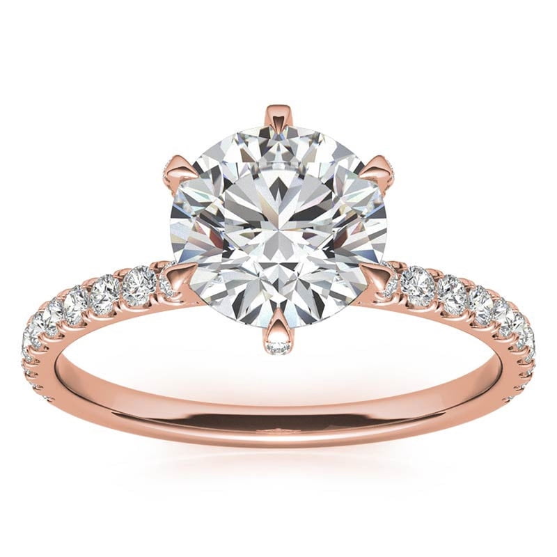 Auory Sterling Silver Romantic Proposal Ring for Her - Walmart.com