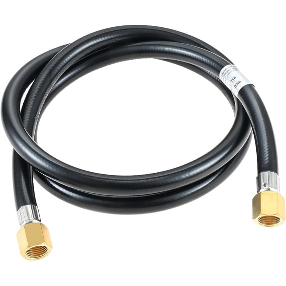 Aupoko 3/8" Propane Hose Extension, 3/8 Inch Female Flare RV Quick Connect Hose, 5 Feet Propane Hose Connector Assembly for Gas Grill, RV, Heater, Fire Pit and More, 60 Inch Gas Line Hose