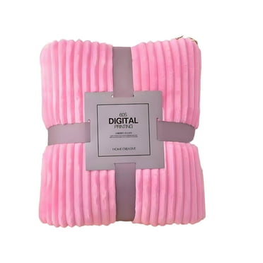Auq Heated Blanket Snuggly And Warm Bed Blanket Perfect For Cold Nights Soft Blanket Pink