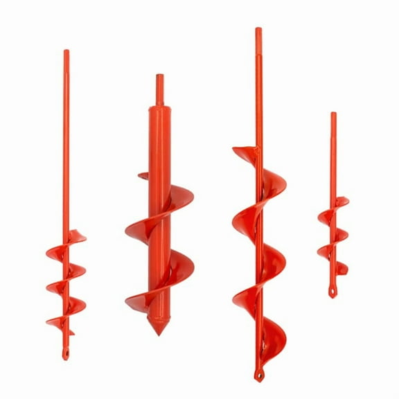 Aur Drill Bit for Planting t of 4, Garden Ground Earth Spiral 3/8" Hex Drive Drill, Post Hole Digr Bulb Bedding Digging Plant Rapid Planter