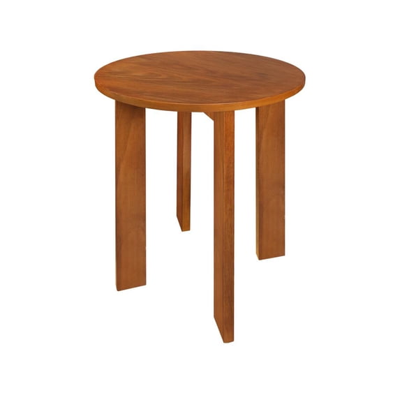 American Trails Aura 16" Round Side Table With American Gum Wood - Sweet Oak