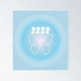 thumbnail image 1 of Aura Butterfly - Angel Number 2222 Poster- Unframed Poster | Wall Art | Perfect For Home Decor & Gifts, 16x24, 1 of 2