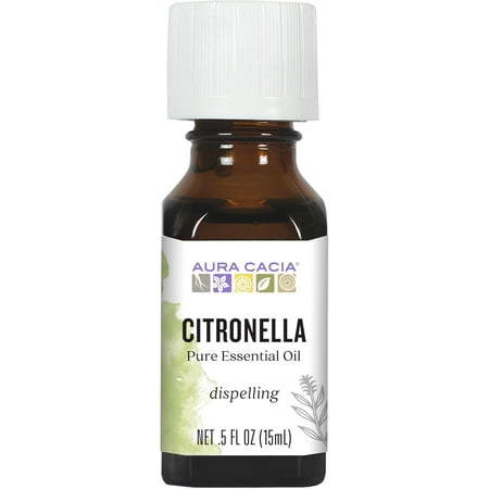 Aura Cacia 100% Pure Essential Oil Stabilizing Citronella Java, 0.5 oz, 3 pack