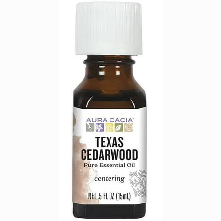 Aura Cacia Pure Essential Oil, Texas Cedarwood, 0.5 Fl Oz