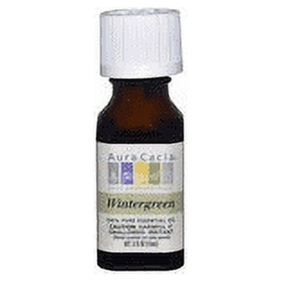 Aura Cacia 100% Pure Essential Reviving Oil Wintergreen, 0.5 oz, 6-Pack