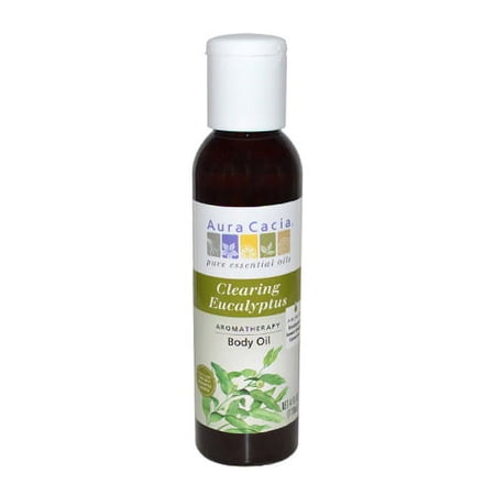 Aura Cacia Aromatherapy Bath, Body And Massage Oil, Eucalyptus Harvest - 4 Oz, 3 Pack