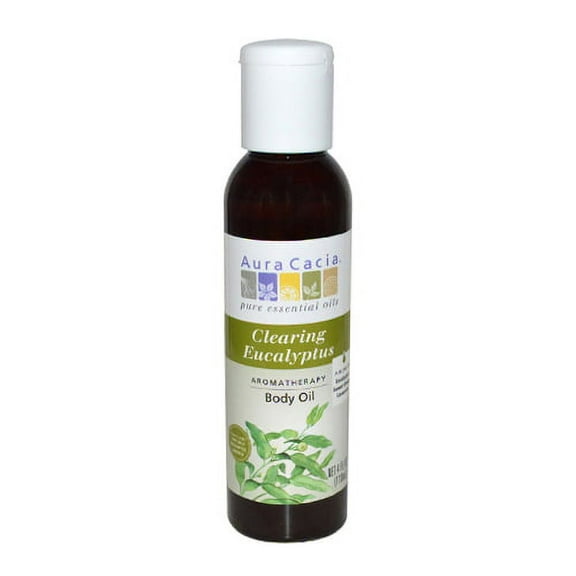 Aura Cacia Aromatherapy Bath, Body And Massage Oil, Eucalyptus Harvest - 4 Oz