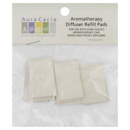 Aura Cacia Aromatherapy Car Diffuser Refill Pads Automotive Air Fresheners, 10 Count (6 Pack)