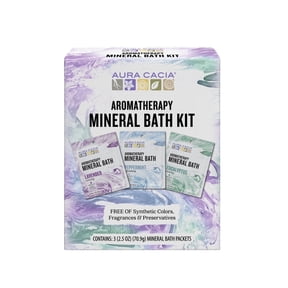 Aura Cacia Aromatherapy Mineral Bath Kit, 2.5 oz Packets (3 Pack)